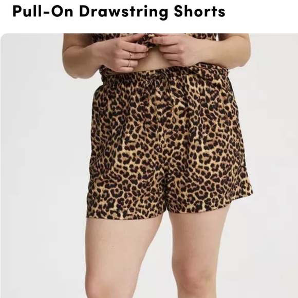 Torrid Leopard print high rise Shorts Plus Size 4x NWT - Picture 3 of 14